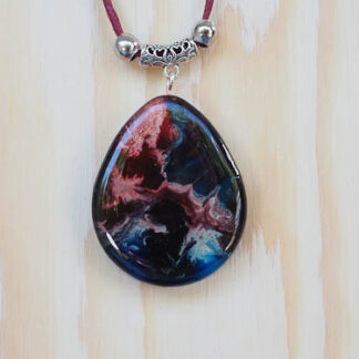 Stormy teardrop pendant
